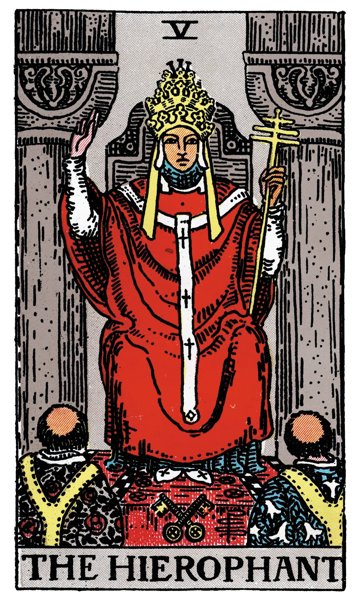 타로 카드 교황(The Hierophant)